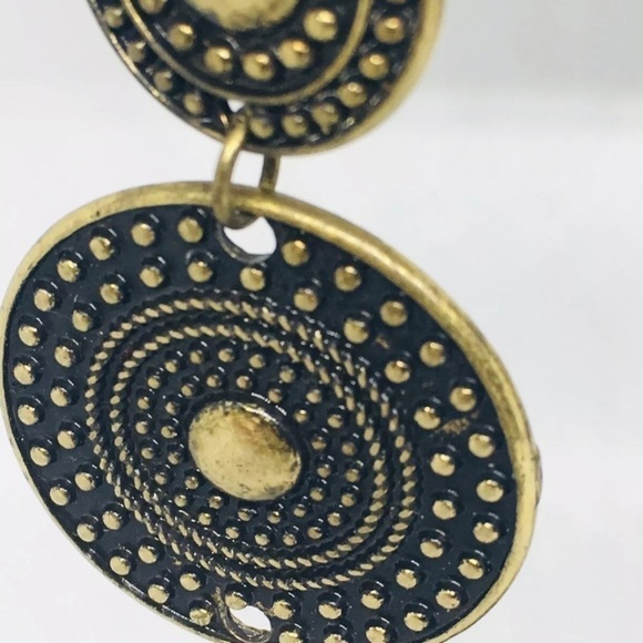 Earrings Medallion bronze earrings cosplay dangle drop - Picture 3 of 8